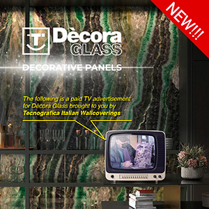 Party like it�s 1992 con il nuovo pannello decorativo in vetro D�cora Glass by Tecnografica!