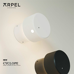 Cyclope by Arpel: nuova lampada da parete con luce diretta e indiretta