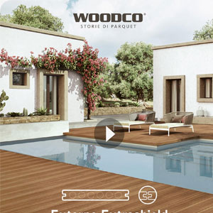 Il pavimento outdoor resistente a macchie, muffe, raggi UV: Woodco Externo