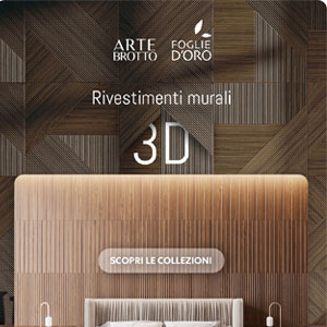 Rivestimenti murali 3D su misura e modulari by Foglie d'Oro