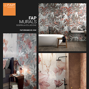 FAP Murals di FAP Ceramiche: tributo alla forza della natura