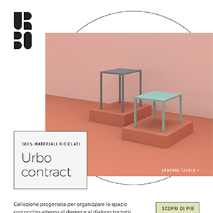 Urbo: l'arredo contract con materiali 100% riciclati