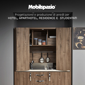 Arredi e cucine monoblocco Mobilspazio per hotel, residence e studentati
