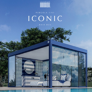  Pergola bioclimatica a lamelle orientabili Iconic by Collezione Nove