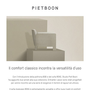 Piet Boon amplia la sua collezione living