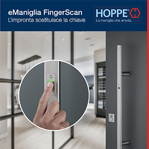eManiglia FingerScan by Hoppe: l'impronta sostituisce la chiave