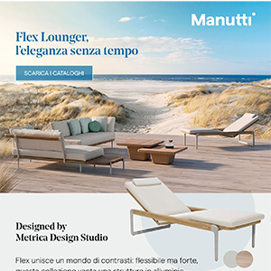 Manutti Flex Lounger: l'outdoor senza tempo
