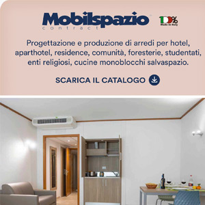 Arredi e cucine monoblocco Mobilspazio per hotel, residence e studentati