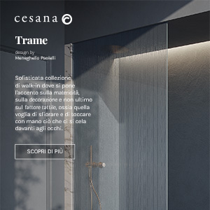 Trame by Cesana: cabina doccia walk-in innovativa e personalizzabile