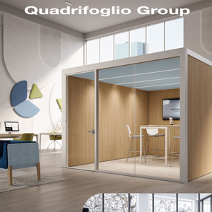 Cabine acustiche e pareti divisorie by Quadrifoglio Group: razionalizza gli spazi del tuo ufficio