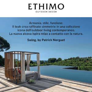 Swing outdoor collection by Ethimo: momenti di vita all'aria aperta