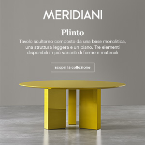 Meridiani Plinto: tavolo scultoreo versatile e personalizzabile