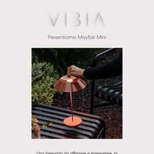 Lampada da tavolo portatile Vibia Mayfair Mini, lo stile su piccola scala