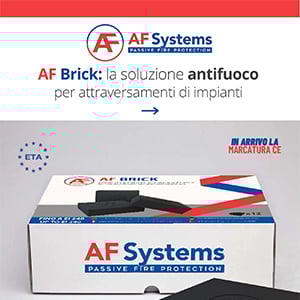 AF Brick, il mattoncino antifuoco per attraversamenti di impianti con certificazione ETA