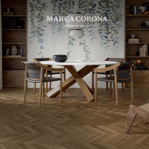 Elisir Royal di Marca Corona: superfici effetto legno dal carattere naturale 