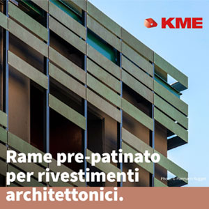 Nuovo composito in rame prepatinato TECU per rivestimenti architettonici di KME