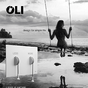 Placche di comando Less is more by OLI: design for simple life