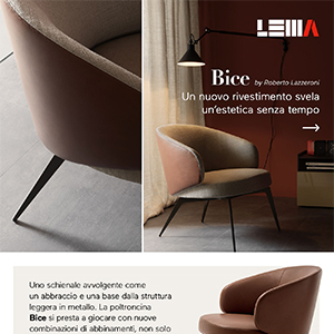 Poltroncine Lema dai materiali pregiati e forme avvolgenti: scopri Bice e Bea