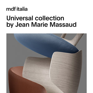 La nuova collezione di sedute Universal firmate Jean Marie Massaud per MDF Italia