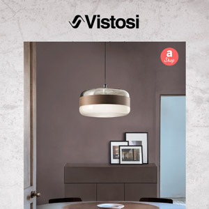 Lampade in vetro soffiato e metallo, scopri la collezione Futura di Vistosi
