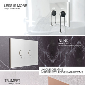 Placche di comando OLI: design unici per bagni esclusivi