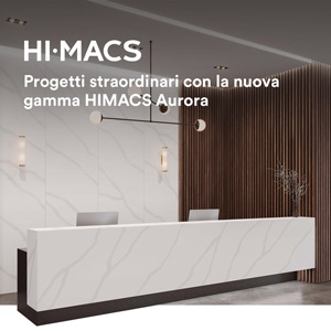 Pietra acrilica HIMACS, nuovi colori Aurora per progetti straordinari 