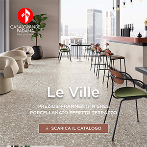 Preziosi frammenti in gres porcellanato effetto terrazzo: Le Ville by Casalgrande Padana