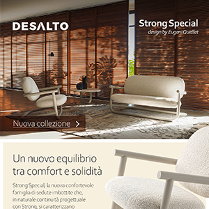 Desalto Strong Special: famiglia di sedute imbottite in acciaio curvato
