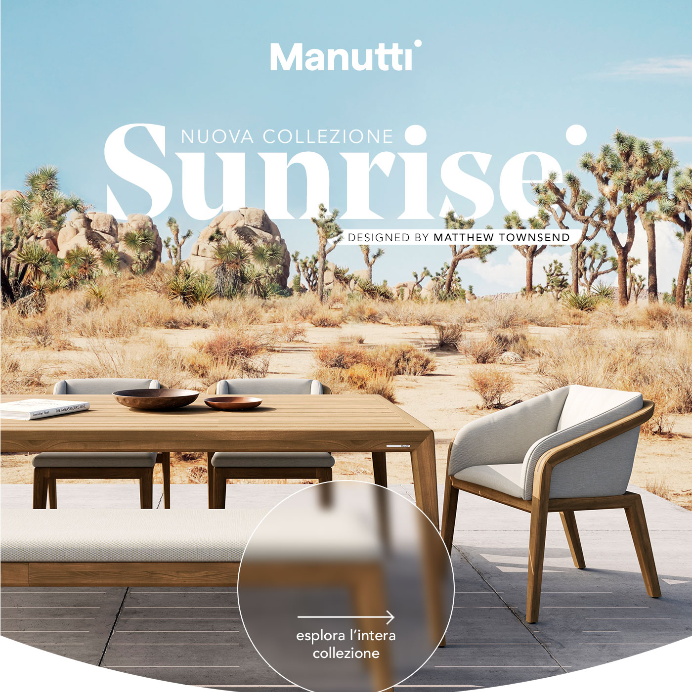 Lasciati ispirare da Sunrise: la nuova accattivante collezione Manutti