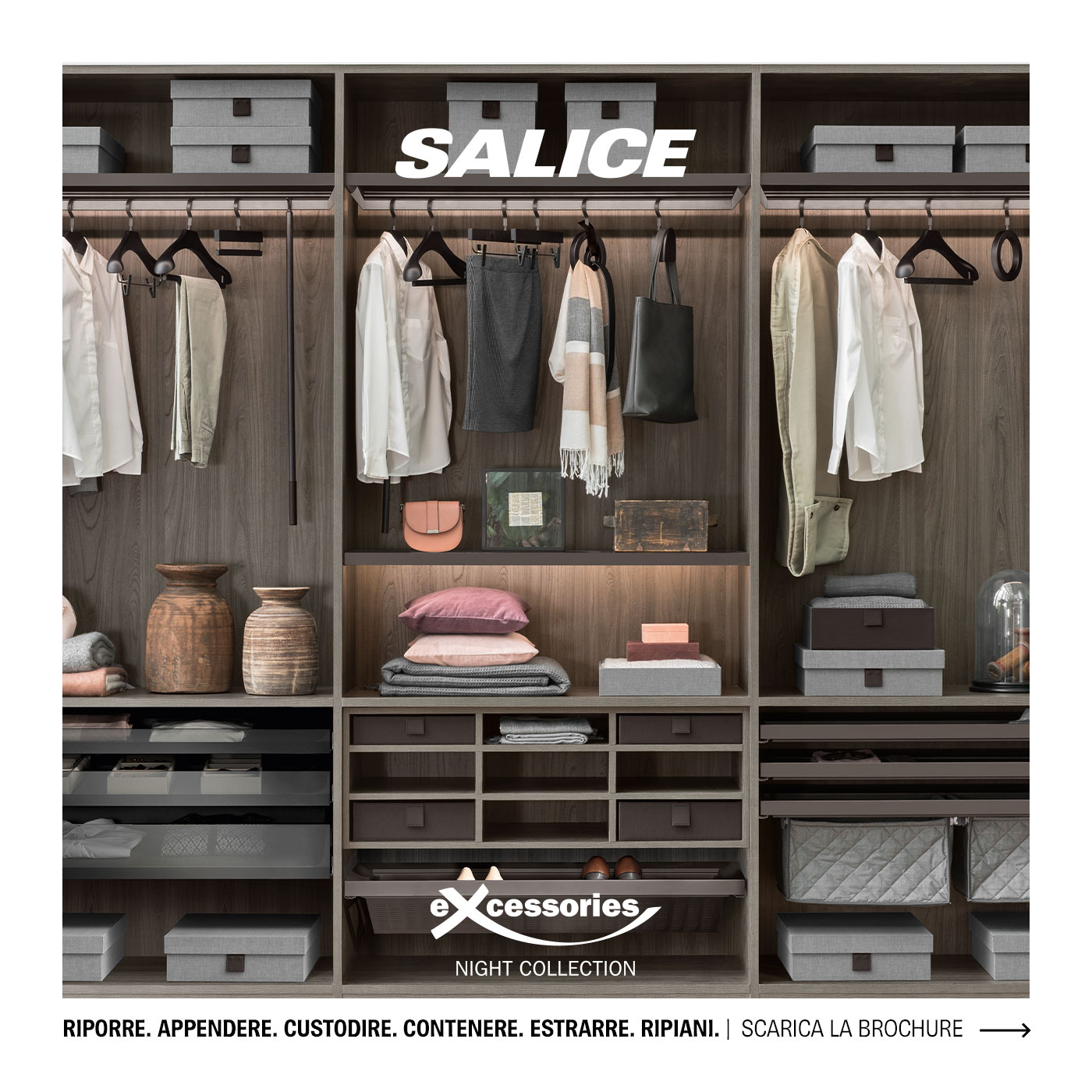 Accessori per armadi e cabine armadio: Salice Excessories Night Collection