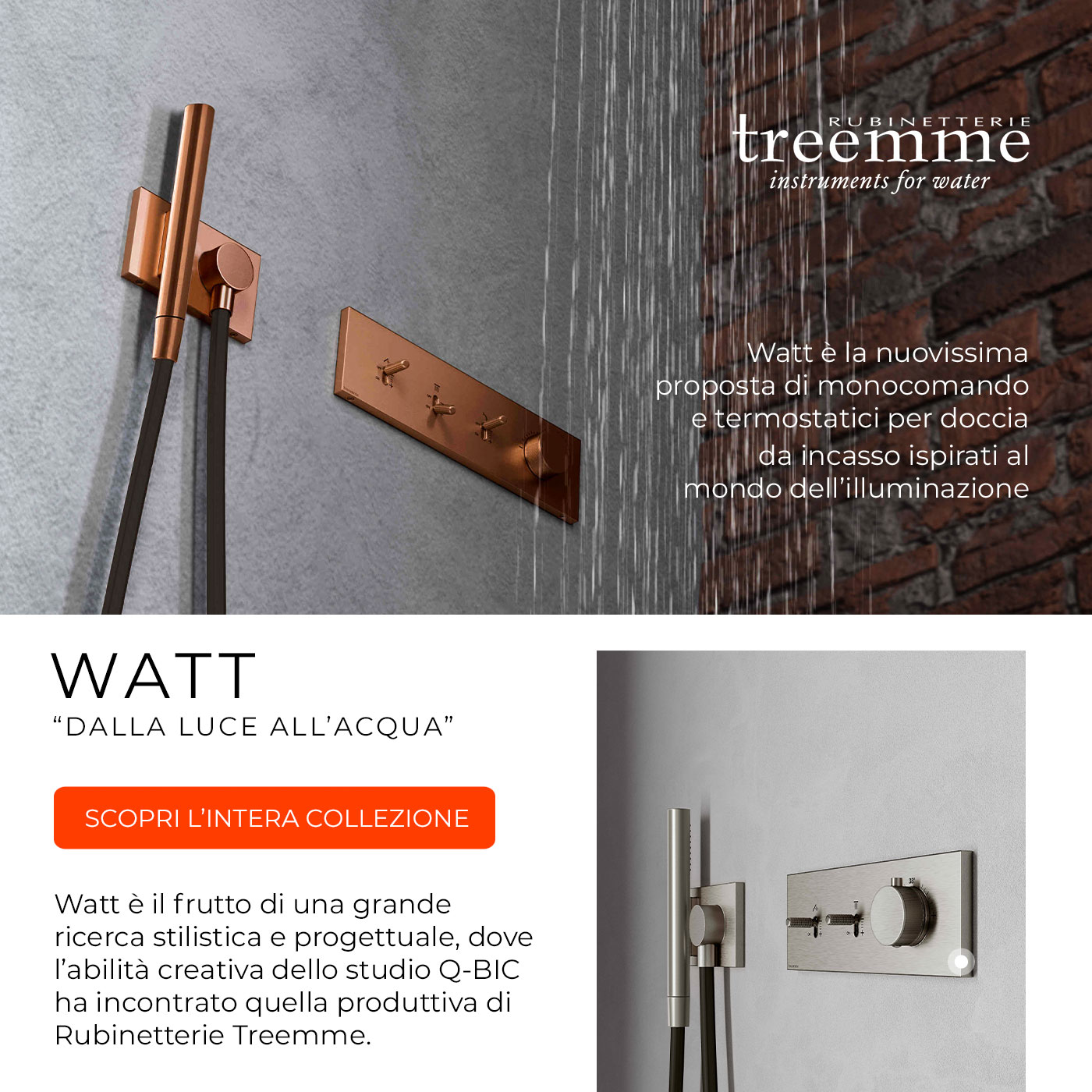 Dalla luce all�acqua: Rubinetterie Treemme presenta Watt