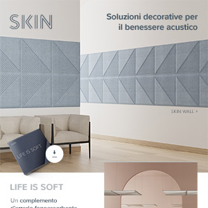 Skin, soluzioni decorative per il benessere acustico