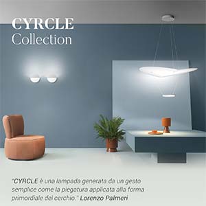 Lampade in metallo Cyrcle Zava: giochi di luce e ombre generati da un cerchio piegato