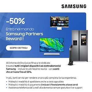 Entra nel mondo Samsung Partners Reward e scopri le novit� con sconti fino al 50%