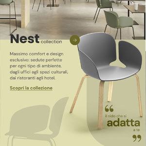 La sensazione di essere in un nido: collezione di sedute Nest di Sellex