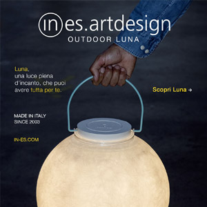 Lampade per l'outdoor ispirate alla luna di In-es.artdesign
