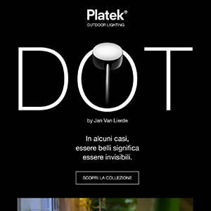 DOT by Platek: lampada per esterni iper minimalista