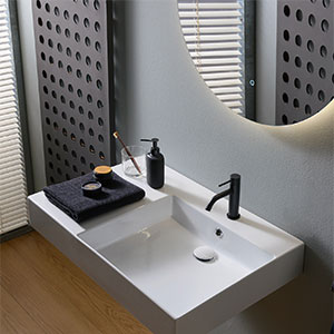 Nuove proposte lavabo by Scarabeo: rigore, eleganza e semplicit�