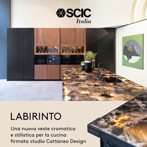 SCIC Italia, cucina Labirinto: forme lineari, dettagli sorprendenti