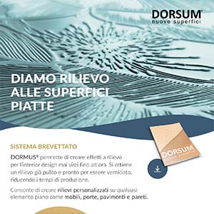 Nuove finiture a rilievo per superfici laccate Dorsum