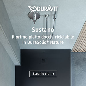 Il primo piatto doccia riciclabile in DuraSolid Nature: Duravit Sustano