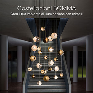 Crea la tua illuminazione con cristalli: Costellazioni BOMMA