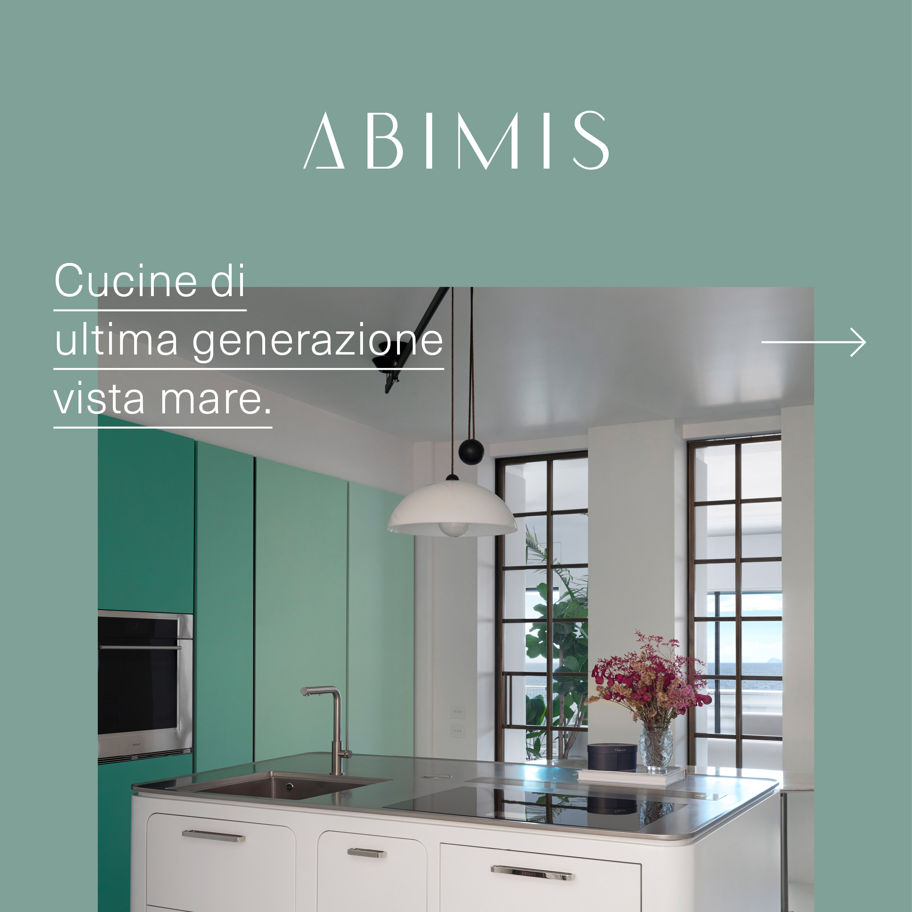Abimis: cucine vista mare
