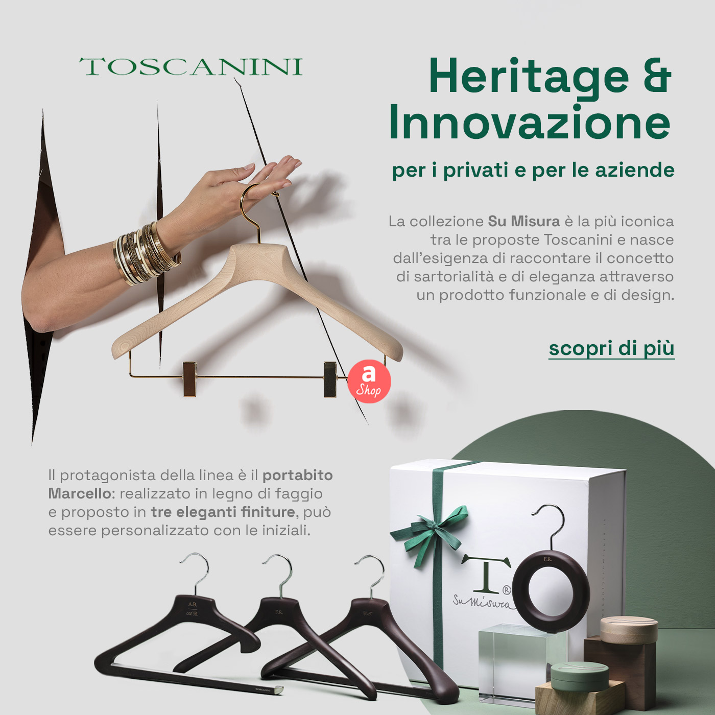 Eleganza senza tempo e sartorialit�: scopri la collezione Su Misura e i sistemi a parete Angie Wall