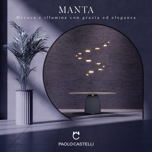 Decora e illumina con grazia ed eleganza, scopri Manta di Paolo Castelli