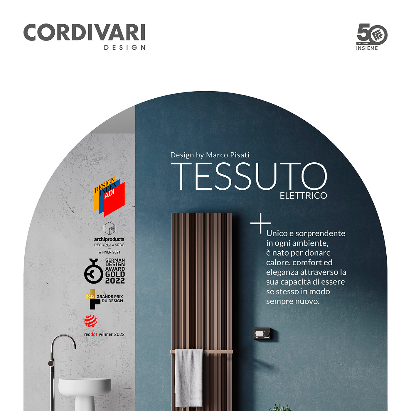 Il ritmo del comfort: Tessuto, il nuovo termoarredo dal design iconico