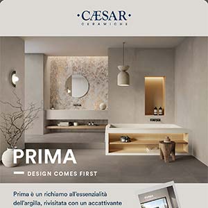 Prima, Ceramiche Caesar: un richiamo all'argilla con accento contemporaneo
