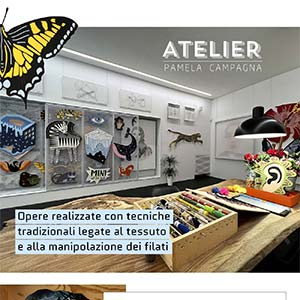 Opere decorative in tessuto realizzate a mano by Pamela Campagna