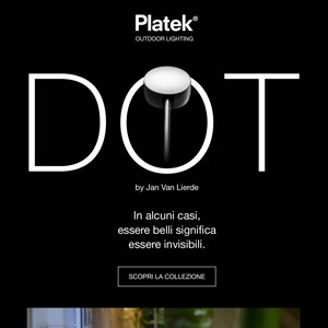 DOT by Platek: la lampada a scomparsa per esterni iper minimalista
