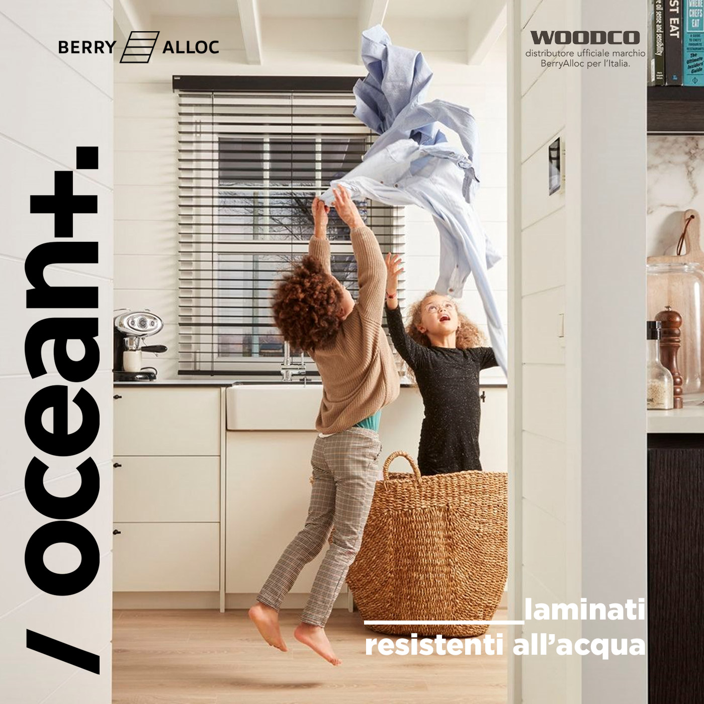 Laminati resistenti all'acqua Ocean+: pavimenti a prova di bagno firmati BerryAlloc